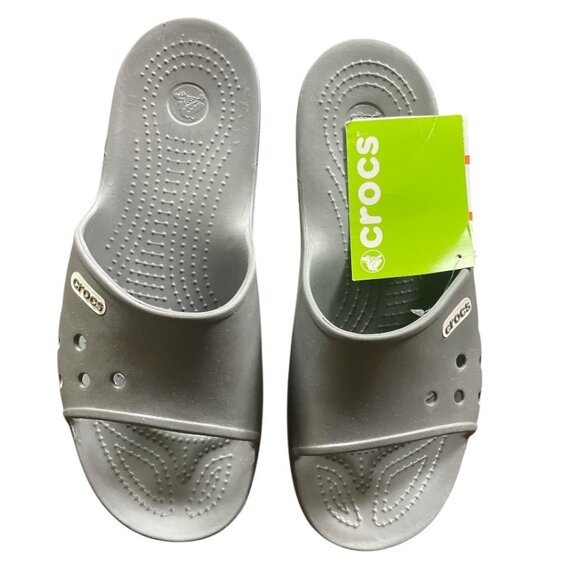 CROCS Other - Crocs Unisex Adult Crocband 2 Slide Sandals, Grey Slate Grey NWT M9/W11